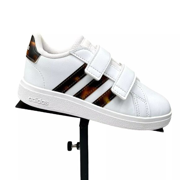 adidas Other - Adidas Grand Court Toddler Boy's Slip-on Sneaker Size 10 White Lightweight Shoes